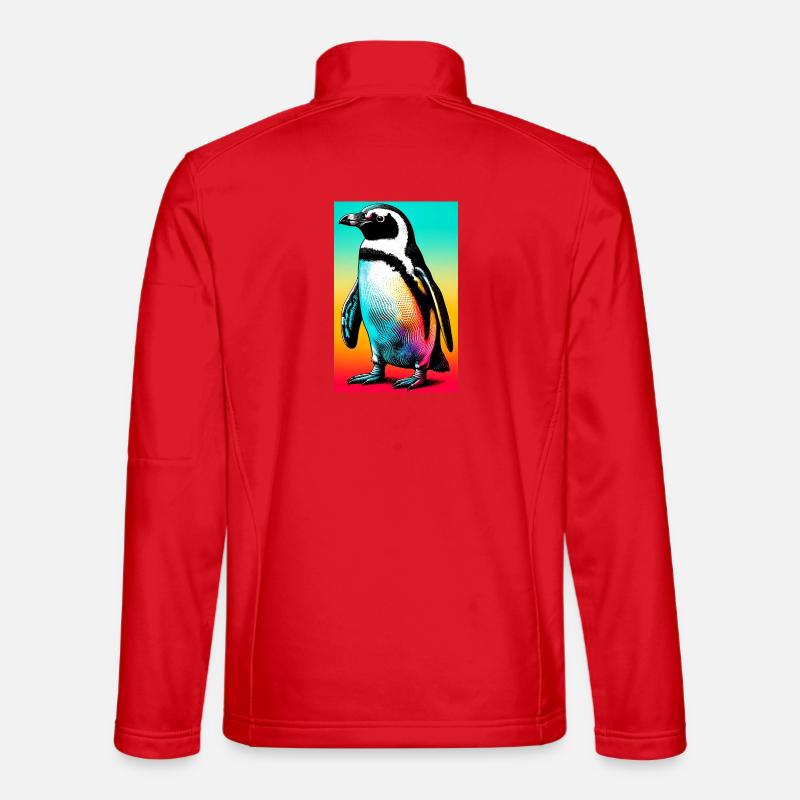 Pinguin - Unisex Softshelljacke - Rot