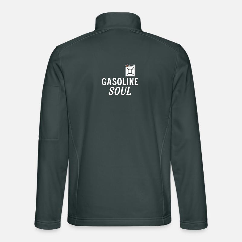 Gasoline Soul – Vintage Biker Design Unisex Softshell Jacket