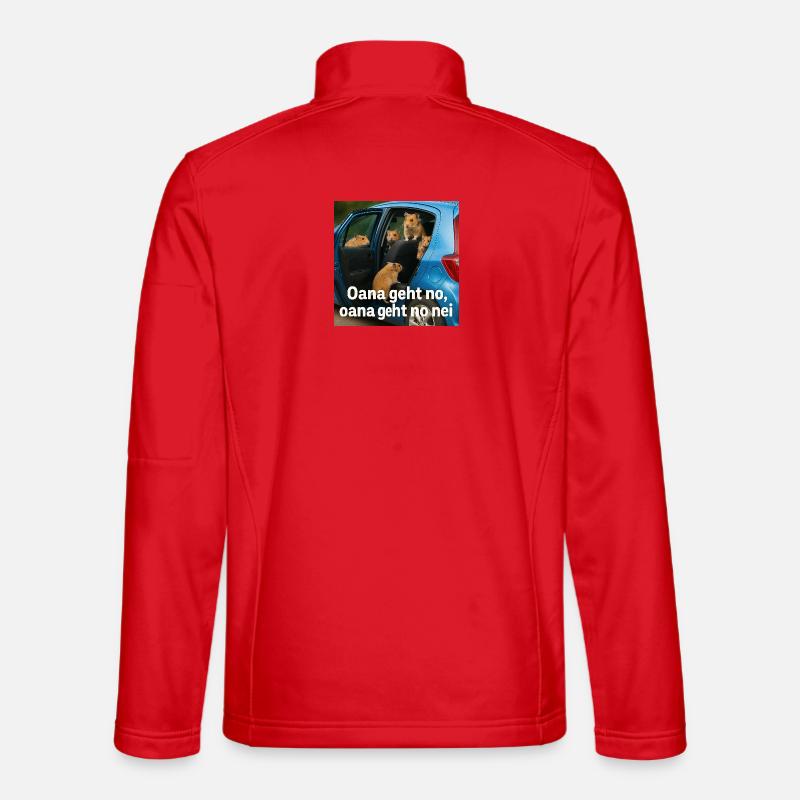 Hamsterabenteuer_im_blauen_Auto - Unisex Softshell Jacket - red