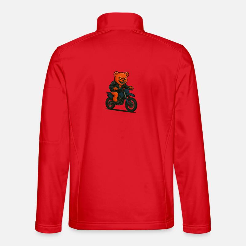 Gummibärchen-Reiter - Unisex Softshelljacke - Rot