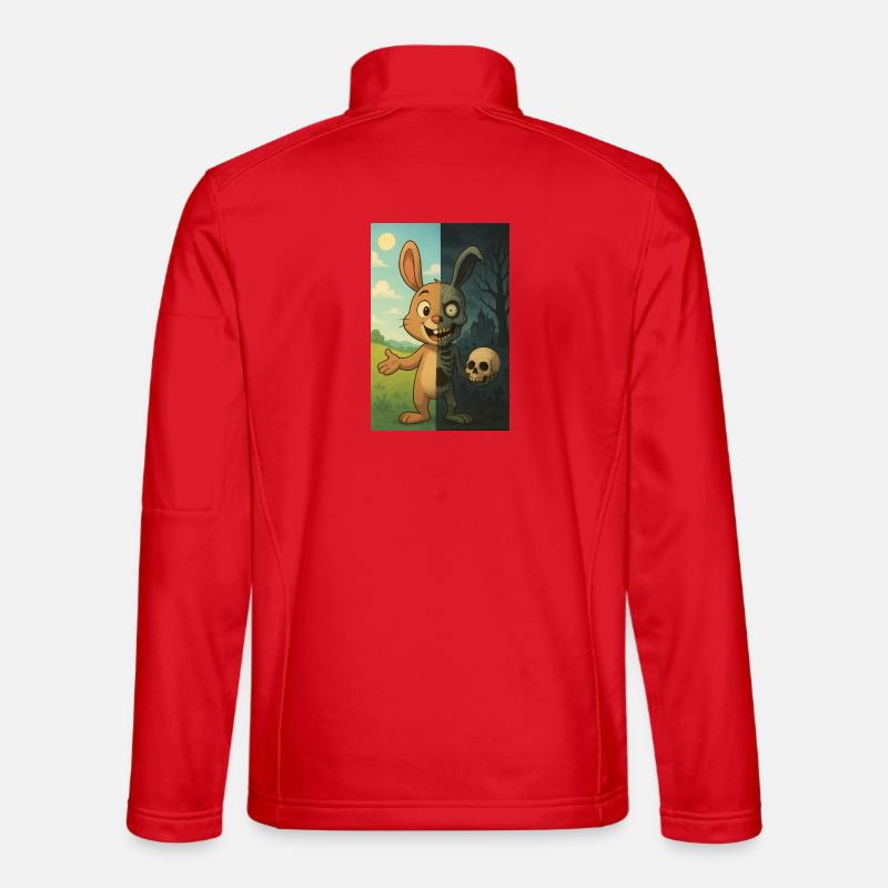 Zombie Undead Rabbit Halloween - Unisex Softshell Jacket - red