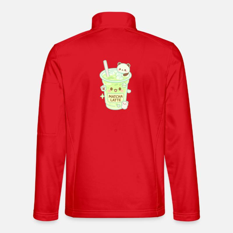 Matcha Latte Panda - Unisex Softshelljacke - Rot