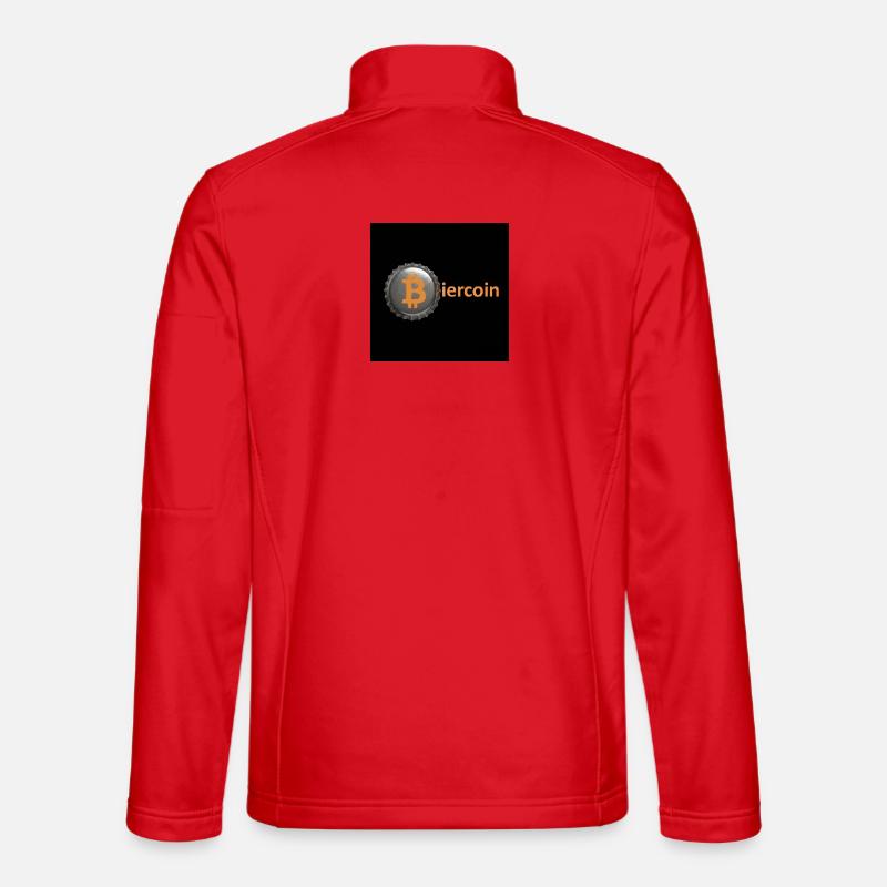Biercoin Bitcoin Bottle Cap Unisex Softshell Jacket