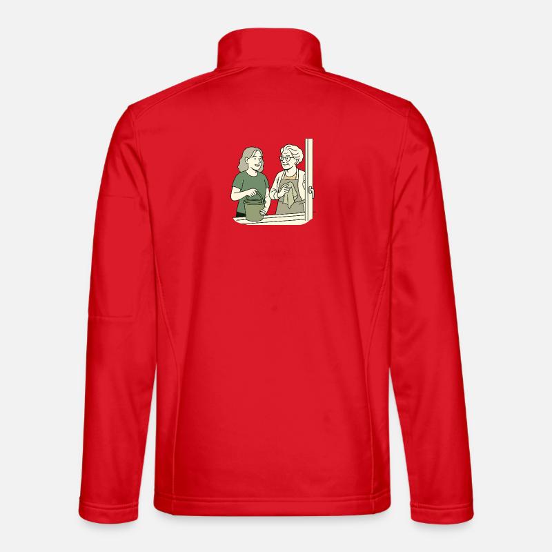 Oma Karin  - Unisex Softshelljacke - Rot