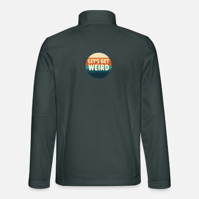 Let's Get Weird Retro Kreis Unisex Softshelljacke