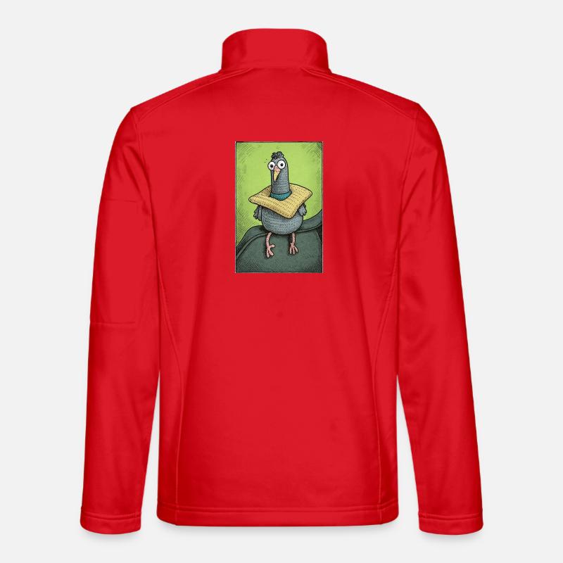 Sir Gurrington sitzt - Unisex Softshelljacke - Rot