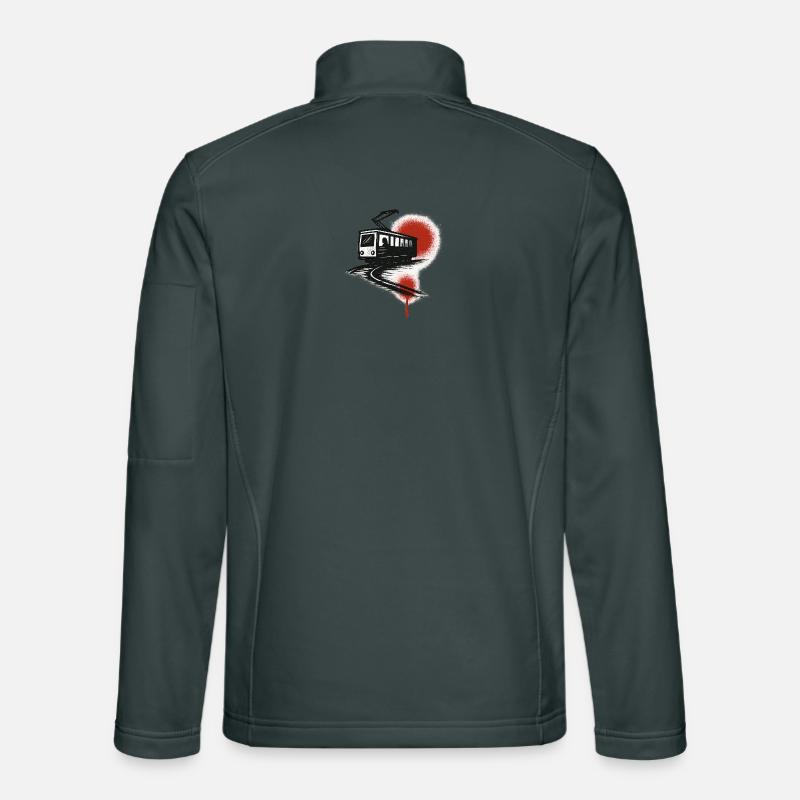 Tram on the red streak Unisex Softshell Jacket