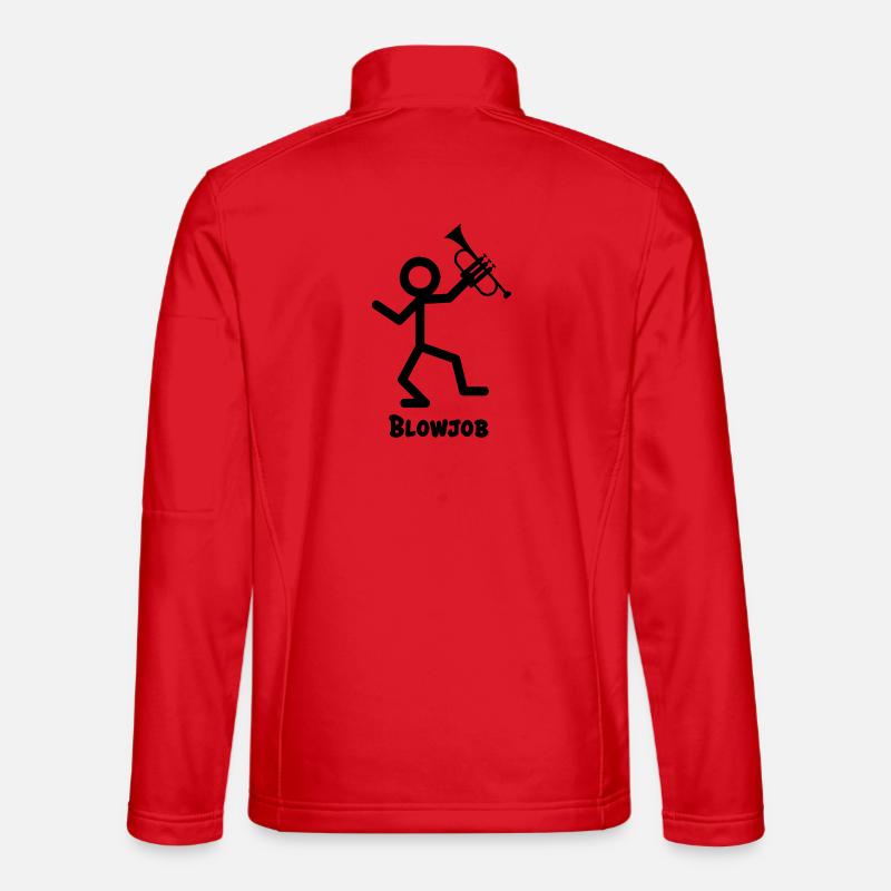 Blasintrument Trompete - Unisex Softshelljacke - Rot