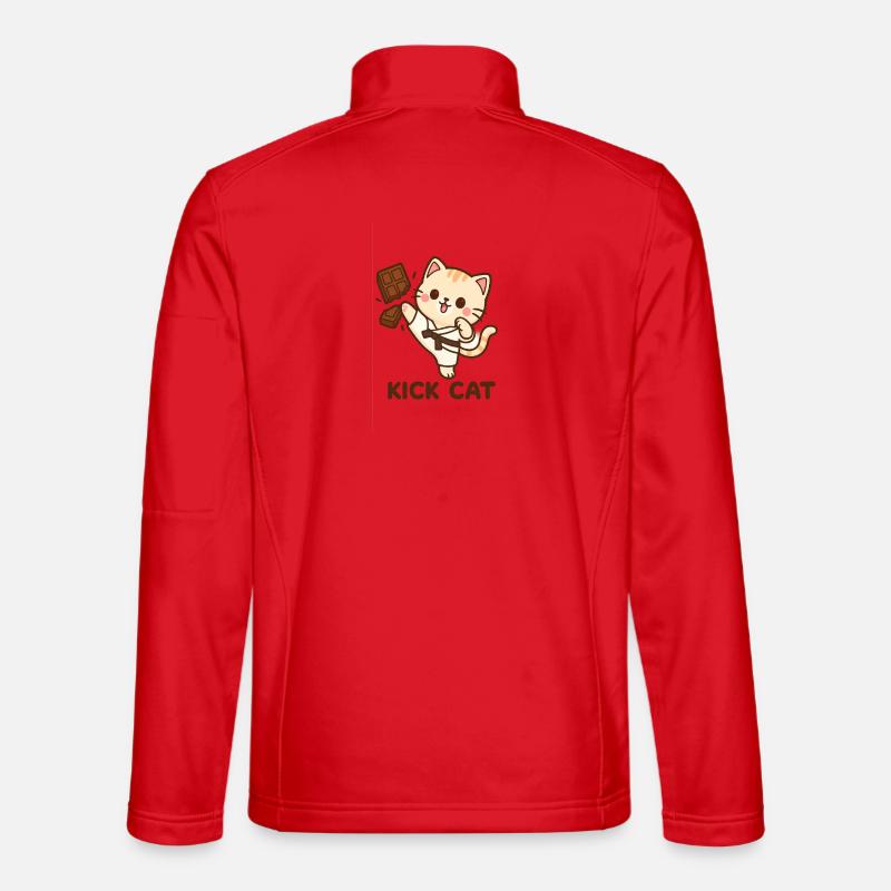 Kick cat - Unisex Softshell Jacket - red