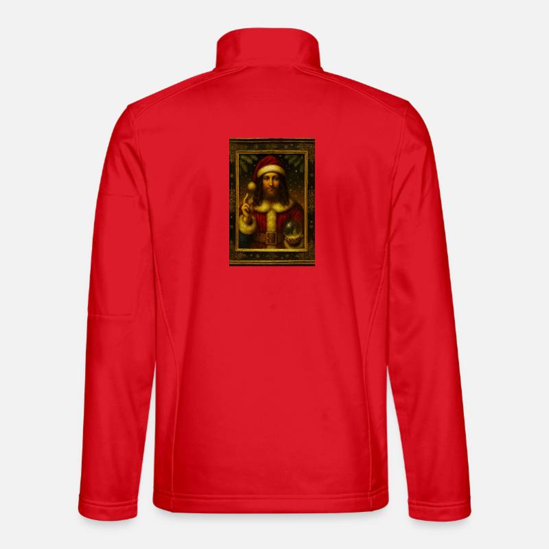 Boule de cristal du Père Noël à l’ancienne Veste en tissu softshell Unisexe