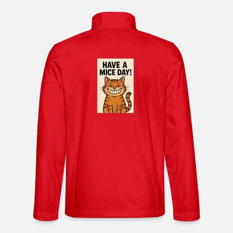 Have a Mice Day Katzenlachen - Veste en tissu softshell Unisexe - rouge