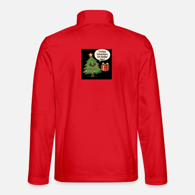 Joyeux cadeau sapin de Noël Veste en tissu softshell Unisexe