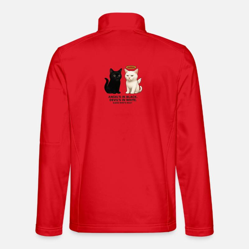 Angel vs. Devil Cats Unisex Softshell Jacket