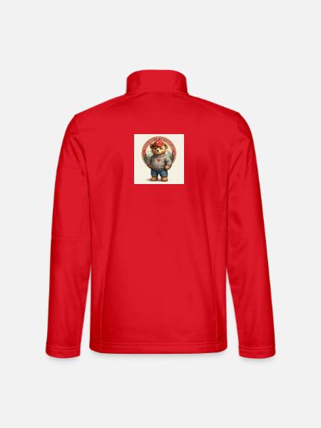 Swiss Bear with I Love Switzerland - Unisex Softshell Jacket - red