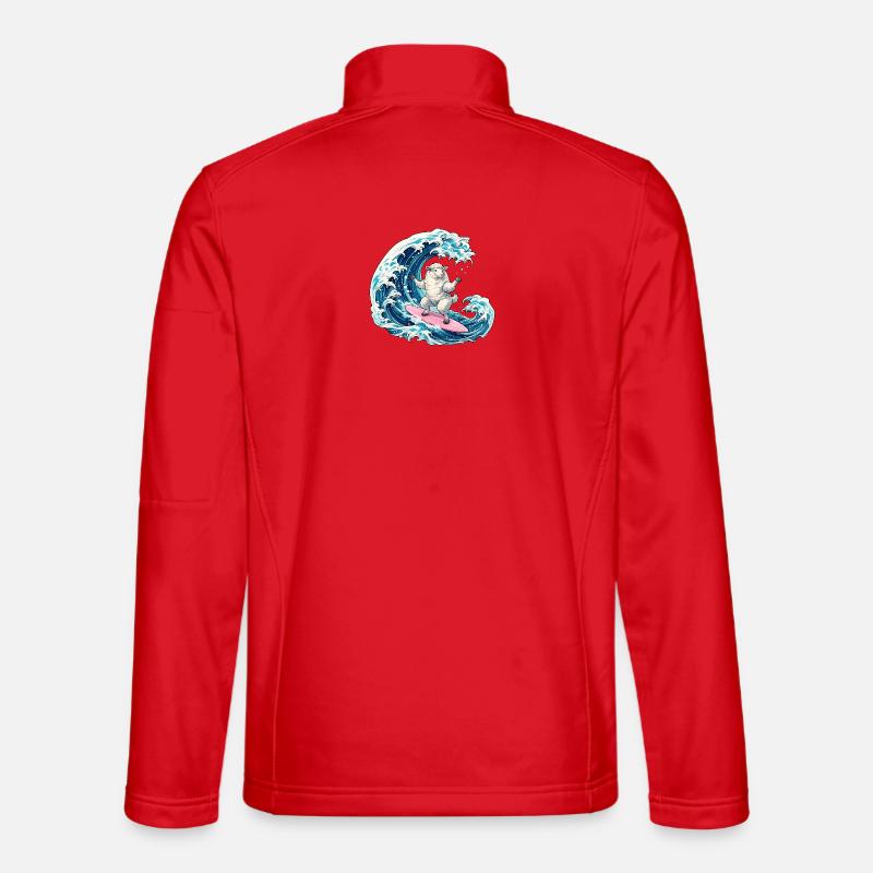Surfer sheep on the wave Unisex Softshell Jacket