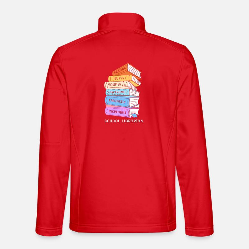 Lesen Bibliothek Leseratte - Unisex Softshelljacke - Rot
