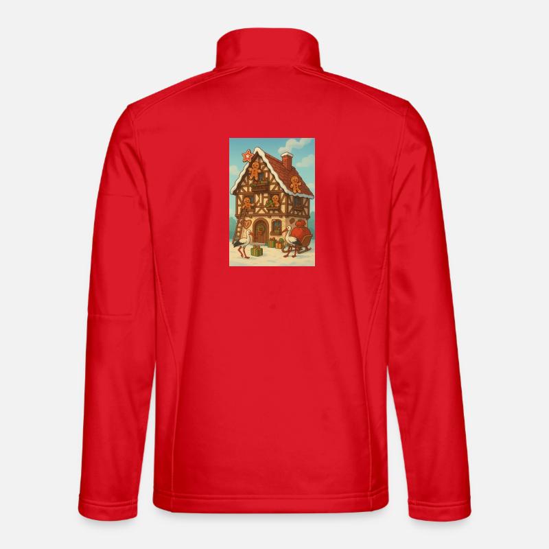 Alsace Half-timbered house fairytale gingerbread Unisex Softshell Jacket