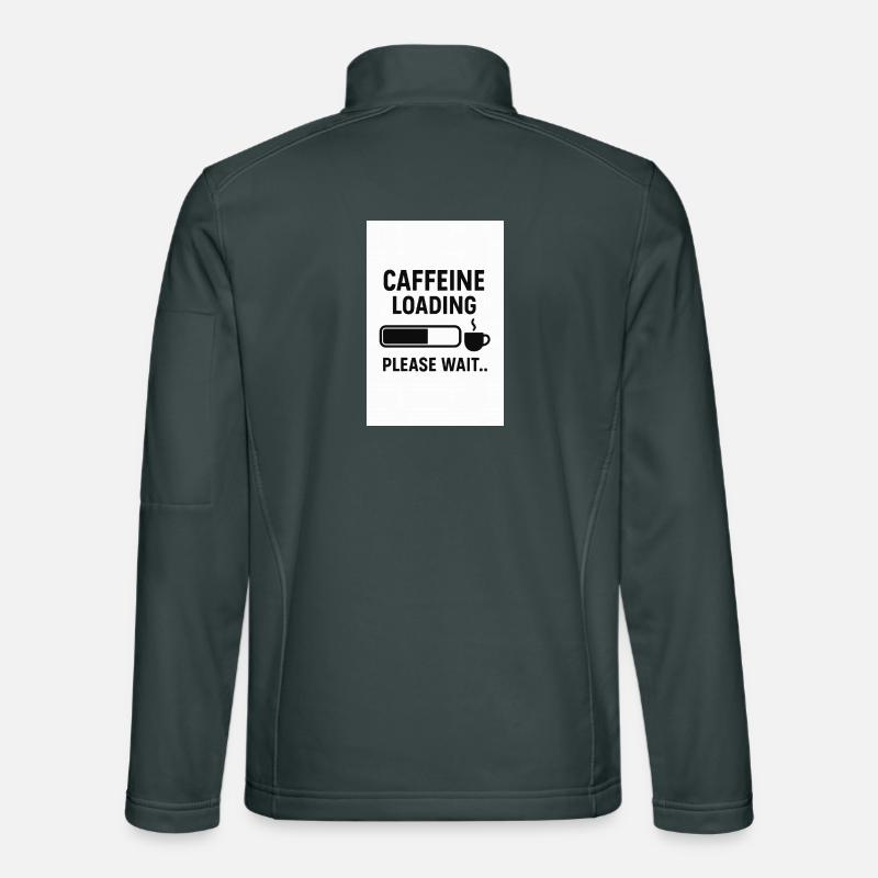 Kaffee Ladezustand – Bitte Warten Unisex Softshelljacke