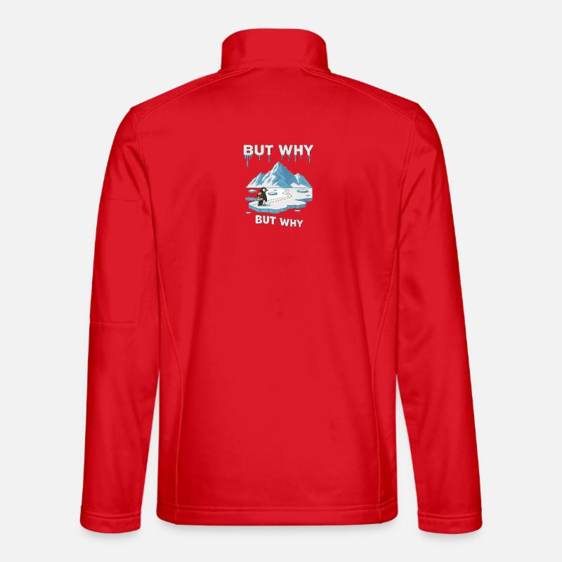 But Why Penguin - Unisex Softshell Jacket - red