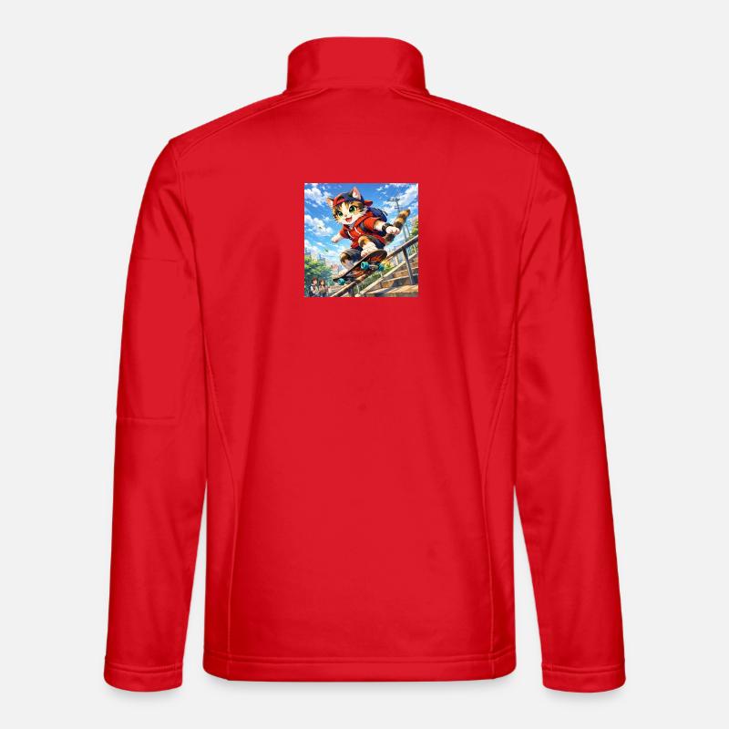 CatSkate - Unisex Softshelljacke - Rot