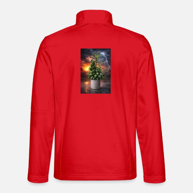 Plant in the storm light Unisex Softshell Jacket