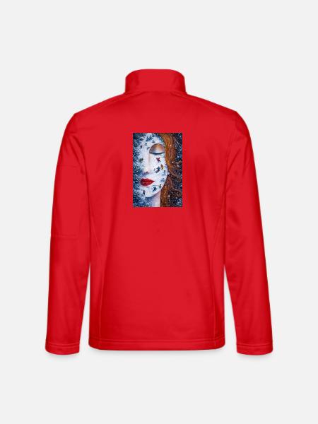 Winterdroom op Huid Miniatuur Sprookje - Veste en tissu softshell Unisexe - rouge - Dos