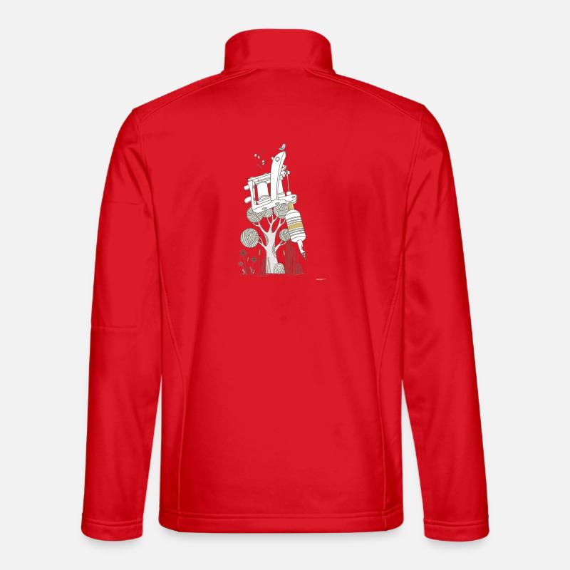 Tätowiermaschine - Unisex Softshelljacke - Rot