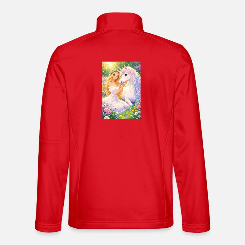 Unicorn Dreams - Unisex Softshelljacke - Rot