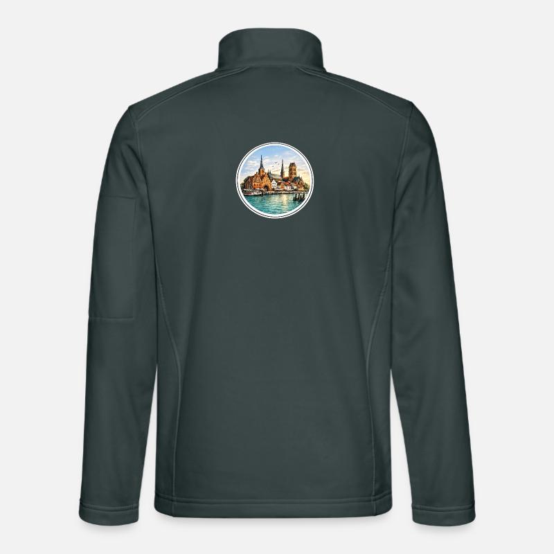 Wismarer Stadtansichtssachen Unisex Softshelljacke
