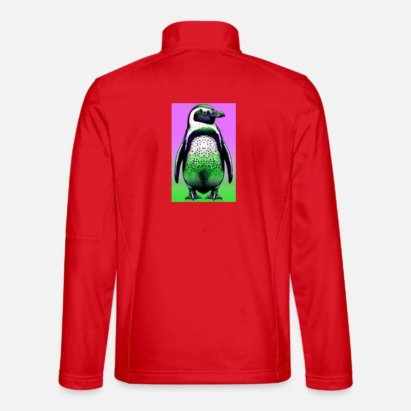 penguin - Unisex Softshell Jacket - red