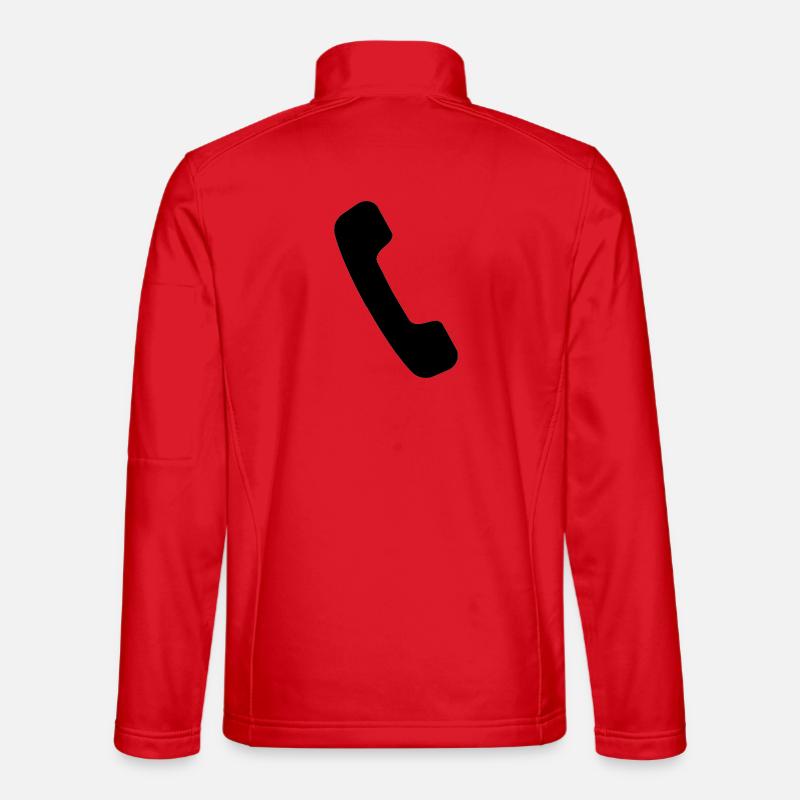 Cord phone - Unisex Softshell Jacket - red