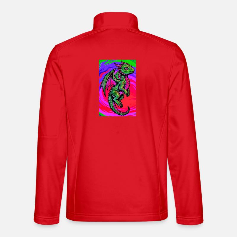 dragon - Veste en tissu softshell Unisexe - rouge