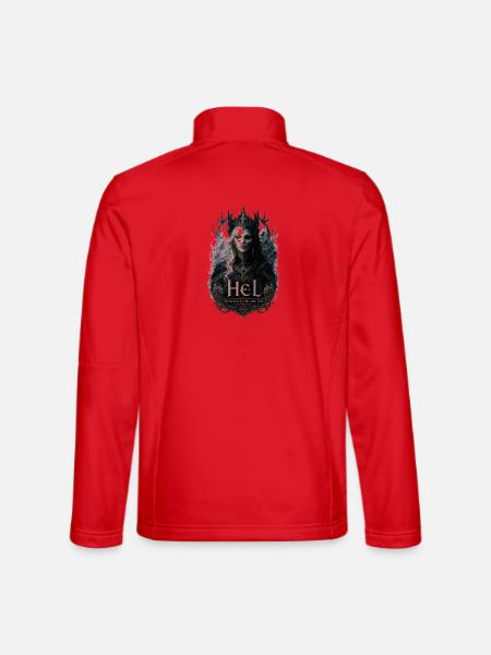 Zwischen Leben und Tod  - Unisex Softshelljacke - Rot - Hinten