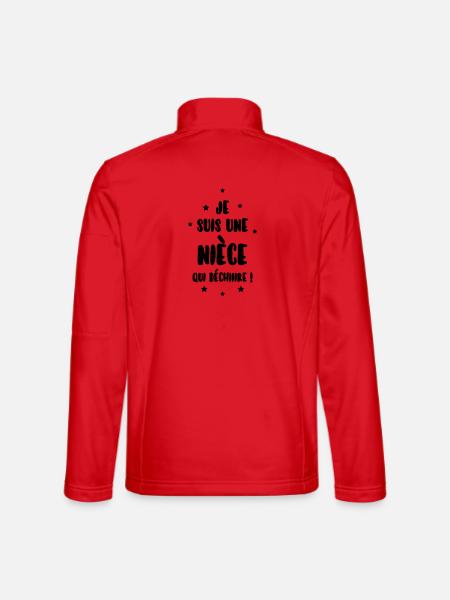 Nichte / Neffe / Onkel / Tante - Unisex Softshelljacke - Rot