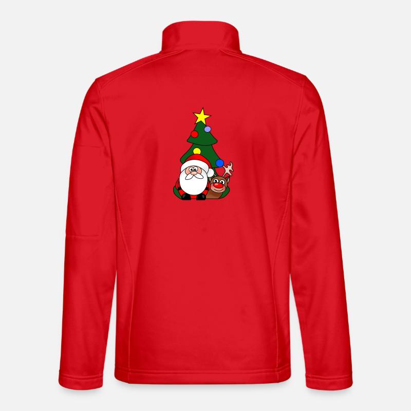 Weihnachtsfeier Weihnachts-Rentierbaum Unisex Softshelljacke
