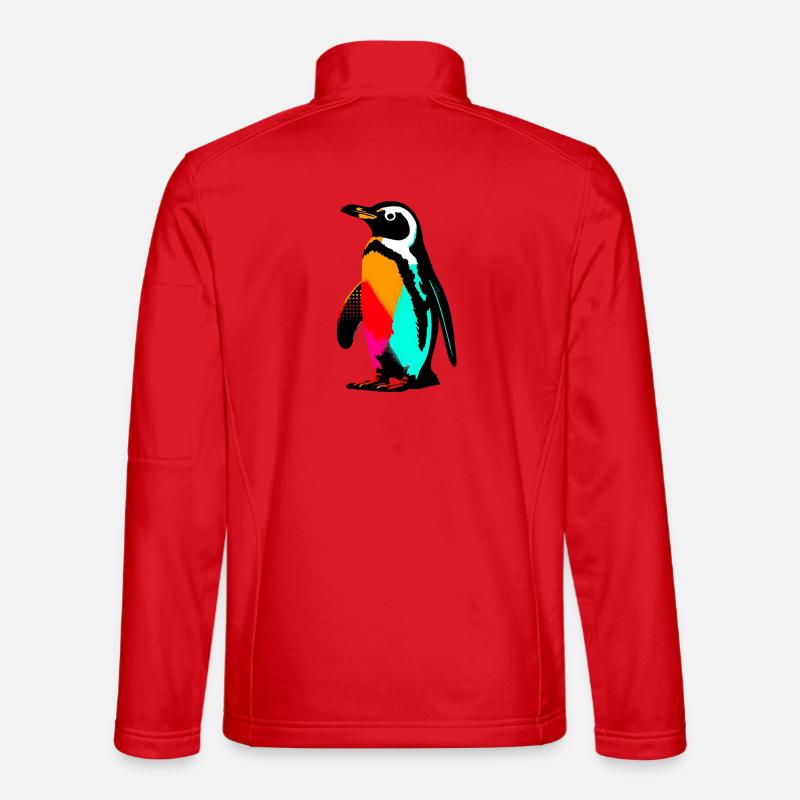 Pinguin - Unisex Softshelljacke - Rot
