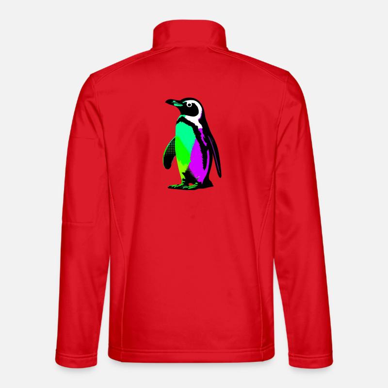Pinguin - Unisex Softshelljacke - Rot