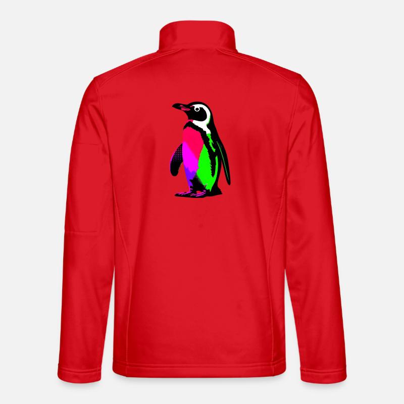 Pinguin - Unisex Softshelljacke - Rot