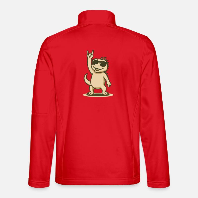 Rock’n’Reptile Baby - Unisex Softshelljacke - Rot