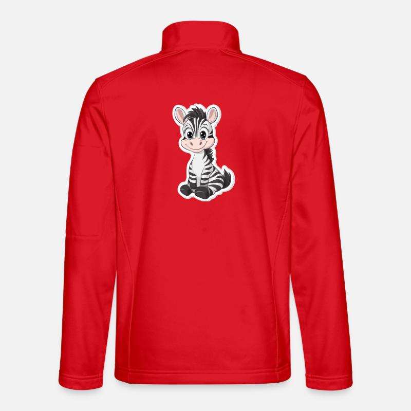 Zebra - Unisex Softshelljacke - Rot