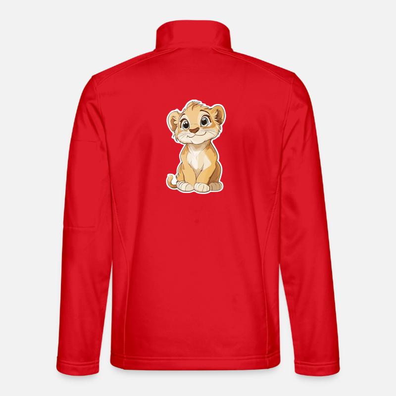 Löwe - Unisex Softshelljacke - Rot