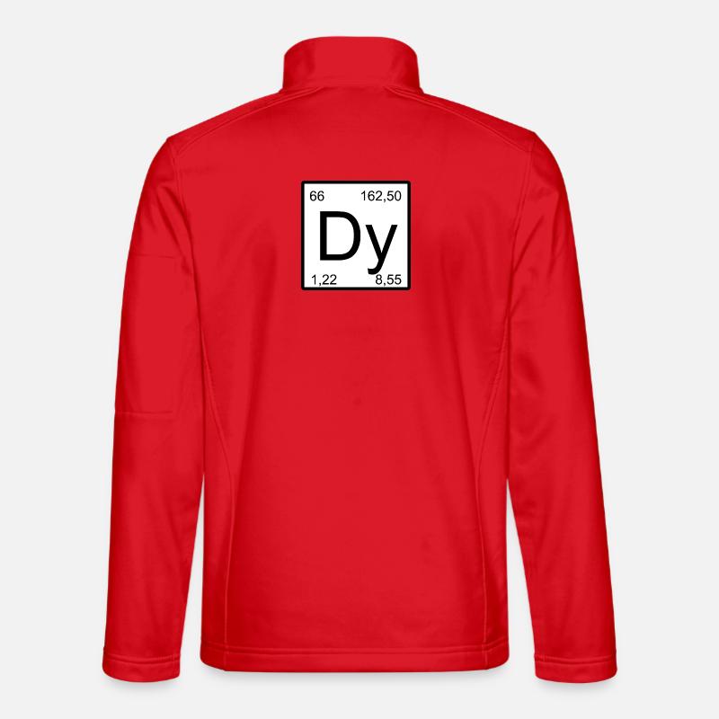 Dysprosium Dy Elemental Glyph Design Unisex Softshell Jacket