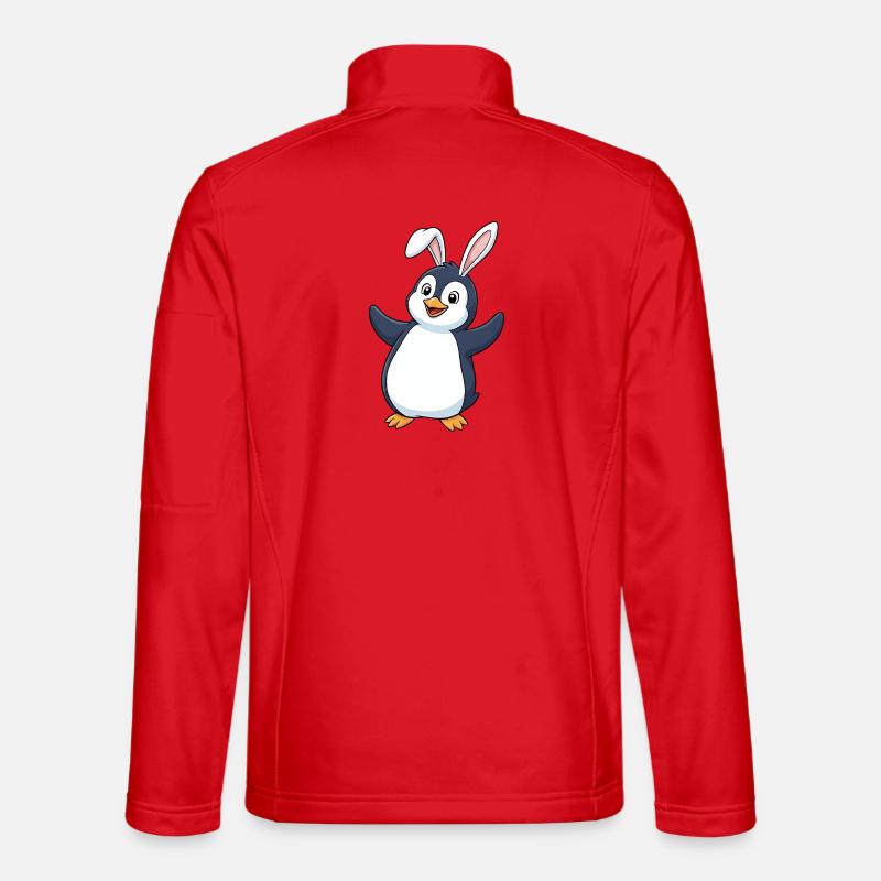 Mignon, dessin animé Pingouin, Lapin de Pâques Veste en tissu softshell Unisexe