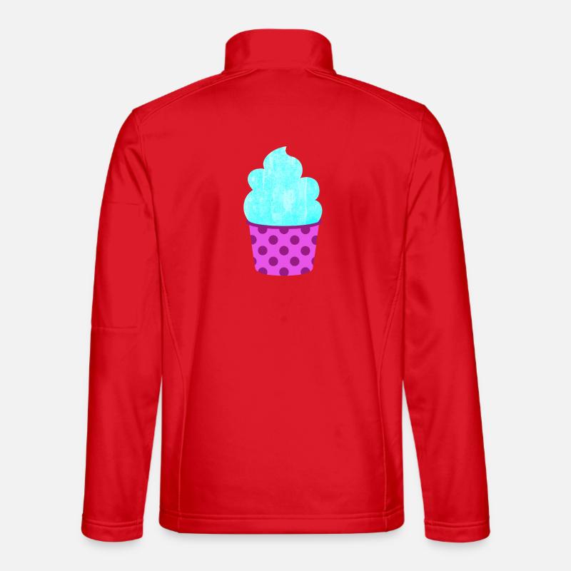 Glace Glace Points, Glace Douce Été - Veste en tissu softshell Unisexe - rouge