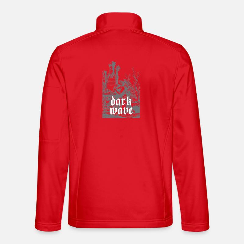 Dark Wave Graveyard Raven Unisex Softshell Jacket