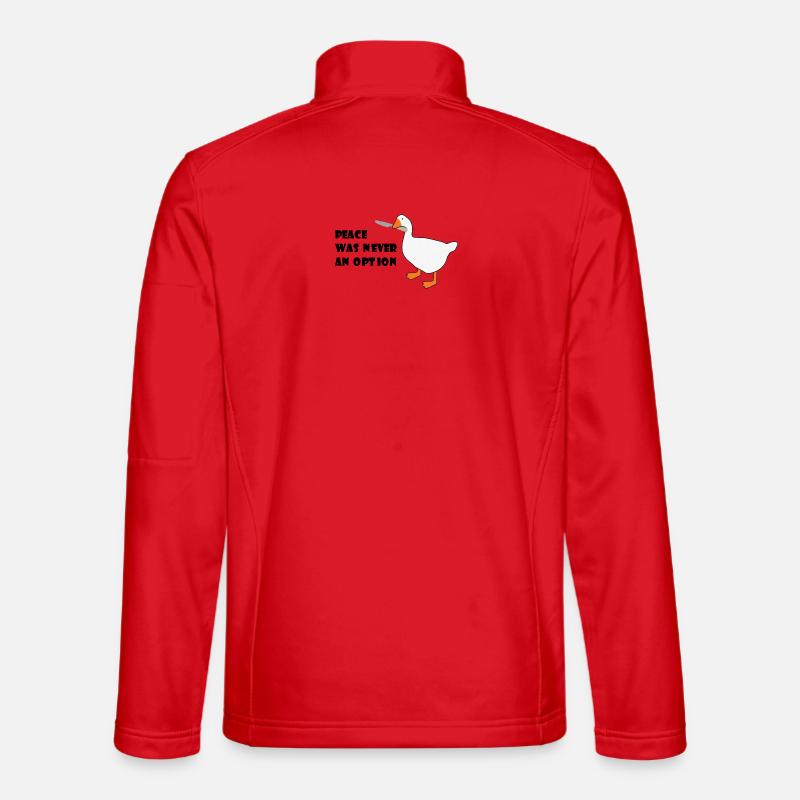 Goose – Peace Was Never an Option - Unisex Softshell Jacket - red