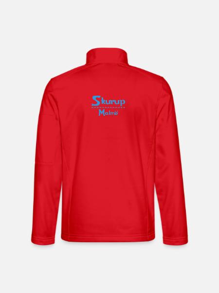 Skurup – Malmö Sky Blue Design - Unisex Softshell Jacket - red
