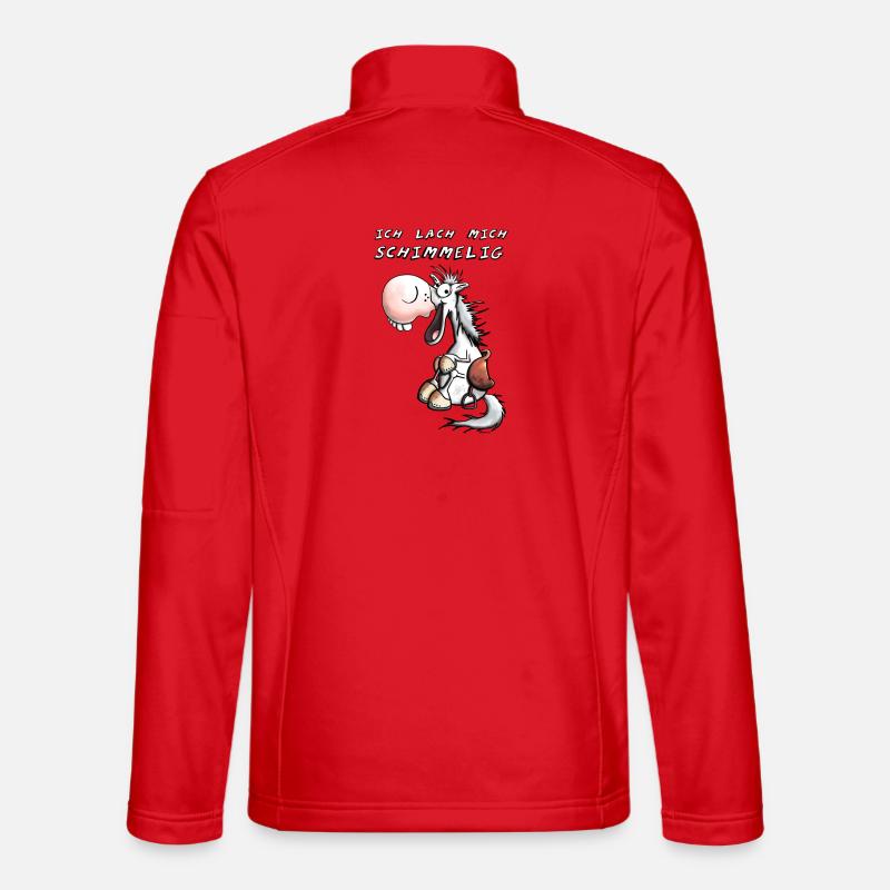 Ich lach mich Schimmelig - Unisex Softshelljacke - Rot