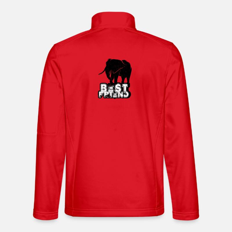 Meilleur ami de l’éléphant Veste en tissu softshell Unisexe