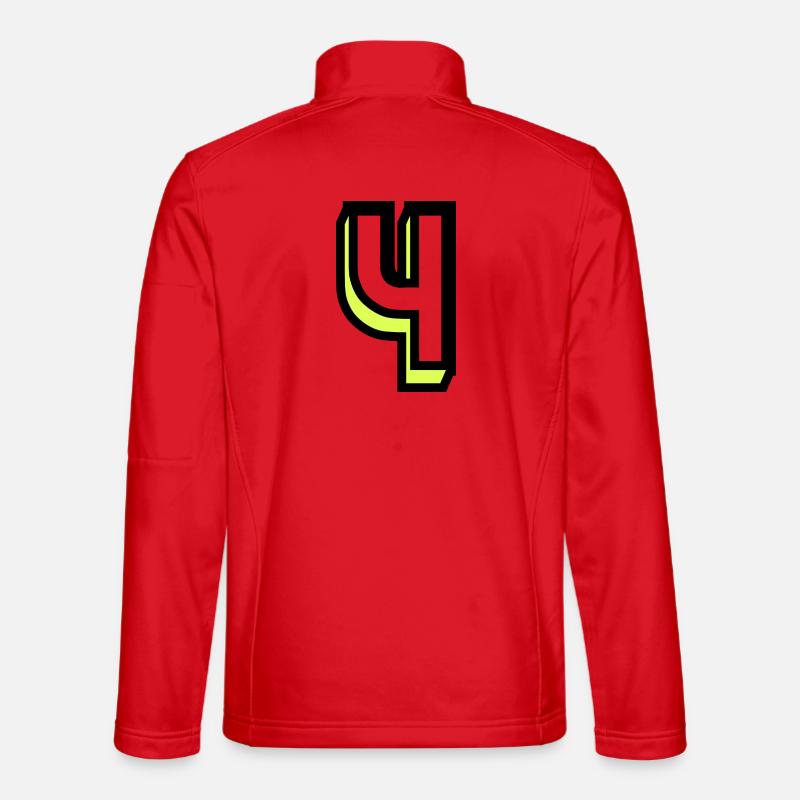 4 YEARS,4TH BIRTHDAY,4 YEARS ANNIVERSARY - Unisex Softshell Jacket - red